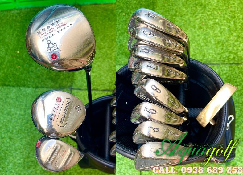 Bộ gậy golf cũ Mizuno SilverCup Steel R (Nam fullset)